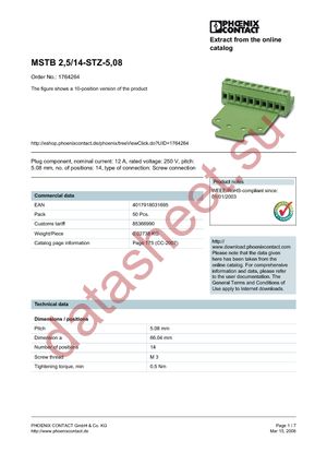 1764264 datasheet  